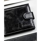 Portfel, czarny, skóra ekologiczna, 4U Cavaldi
