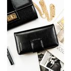 Portfel, czarny, skóra ekologiczna, Peterson