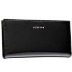Portfel, czarny, skóra ekologiczna, Peterson
