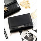 Portfel, czarny, skóra ekologiczna, RFID, Peterson