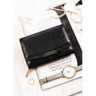 Portfel, czarny, skóra ekologiczna, Rovicky