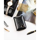 Portfel, czarny, skóra naturalna i ekologiczna, Peterson