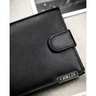 Portfel, czarny, skórzany, 4U Cavaldi