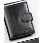Portfel, czarny, skórzany, 4U Cavaldi