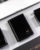 Portfel, czarny, skórzany, Peterson