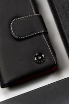 Portfel, czarny, skórzany, Peterson