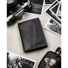 Portfel, czarny, skórzany, Peterson