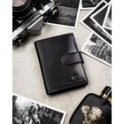 Portfel, czarny, skórzany, Peterson