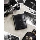 Portfel, czarny, skórzany, Peterson