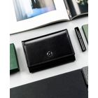 Portfel, czarny, skórzany, Peterson