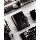 Portfel, czarny, skórzany, RFID, Peterson