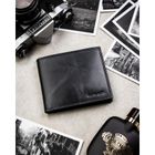 Portfel, czarny, skórzany, RFID, Peterson