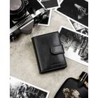 Portfel, czarny, skórzany, RFID, Peterson