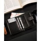 Portfel, czarny, skórzany, Ronaldo