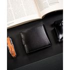 Portfel, czarny, skórzany, Ronaldo