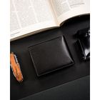 Portfel, czarny, skórzany, Ronaldo