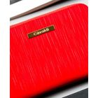 Portfel, czerwony, skóra ekologiczna, 4U Cavaldi