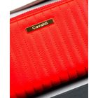 Portfel, czerwony, skóra ekologiczna, 4U Cavaldi