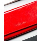 Portfel, czerwony, skóra ekologiczna, 4U Cavaldi