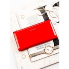 Portfel, czerwony, skóra ekologiczna, RFID, Rovicky