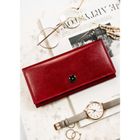 Portfel, czerwony, skórzany, Peterson