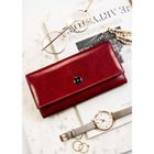 Portfel, czerwony, skórzany, Peterson