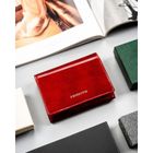 Portfel, czerwony, skórzany, Peterson