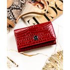 Portfel, czerwony, skórzany, Peterson