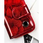 Portfel, czerwony, skórzany, Peterson