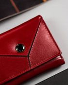 Portfel, czerwony, skórzany, RFID, Peterson