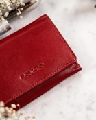 Portfel, czerwony, skórzany, Rovicky