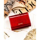 Portfel, czerwony, skórzany, Rovicky