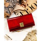 Portfel, czerwony, skórzany, Rovicky