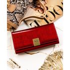 Portfel, czerwony, skórzany, Rovicky