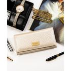 Portfel, ecru, Peterson