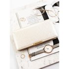 Portfel, ecru, skóra ekologiczna, RFID, Rovicky