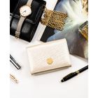 Portfel, ecru, skóra naturalna i ekologiczna, Peterson