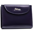 Portfel, fioletowy, skórzany, Peterson