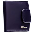 Portfel, fioletowy, skórzany, RFID, Peterson