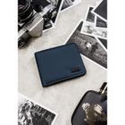 Portfel, granatowy, skóra ekologiczna, Peterson