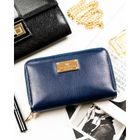 Portfel, granatowy, skóra ekologiczna, Peterson