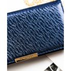 Portfel, granatowy, skóra ekologiczna, RFID, Peterson