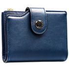 Portfel, granatowy, skóra ekologiczna, RFID, Peterson