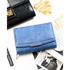 Portfel, granatowy, skóra ekologiczna, RFID, Peterson