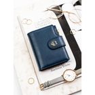 Portfel, granatowy, skóra ekologiczna, Rovicky