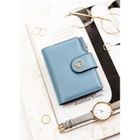 Portfel, niebieski, skóra ekologiczna, RFID, Rovicky
