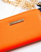 Portfel, pomarańczowy, skóra ekologiczna, Cavaldi