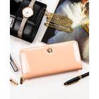 Portfel, różowy, skóra ekologiczna, Rovicky