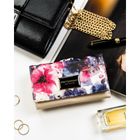 Portfel, skóra naturalna i ekologiczna, kwiatowy wzór, Peterson