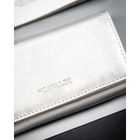 Portfel, srebrny, skóra ekologiczna, 4U Cavaldi